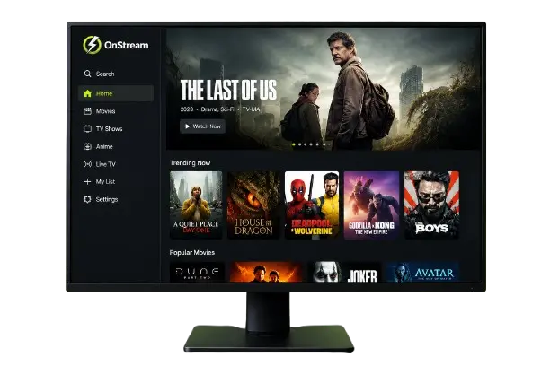 PC 1 OnStream on a Windows desktop monitor