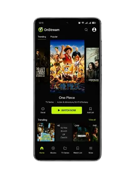 Home 1 OnStream_APK_home_screen_with_trending_movies_and_TV_series